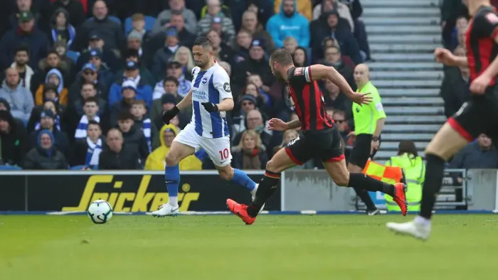 Framed Print : Brighton and Hove Albion vs. Bournemouth: Premier League Battle at American Express Community Stadium (13APR19) Framed Print : Brighton and Hove Albion vs. Bournemouth: Premier League Battle at American Express Community Stadium (13APR19)