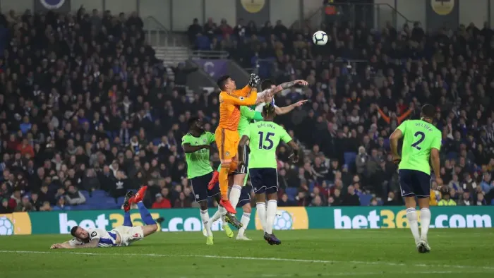 Framed Print : Brighton and Hove Albion vs. Cardiff City: Premier League Battle at American Express Community Stadium (16th April 2019) Framed Print : Brighton and Hove Albion vs. Cardiff City: Premier League Battle at American Express Community Stadium (16th April 2019)