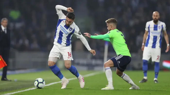 Framed Print : Brighton and Hove Albion vs. Cardiff City: Premier League Showdown at American Express Community Stadium (April 16, 2019) Framed Print : Brighton and Hove Albion vs. Cardiff City: Premier League Showdown at American Express Community Stadium (April 16, 2019)