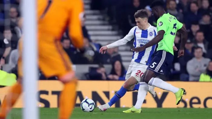 Framed Print : Brighton and Hove Albion vs. Cardiff City: Premier League Battle at American Express Community Stadium (April 16, 2019) Framed Print : Brighton and Hove Albion vs. Cardiff City: Premier League Battle at American Express Community Stadium (April 16, 2019)