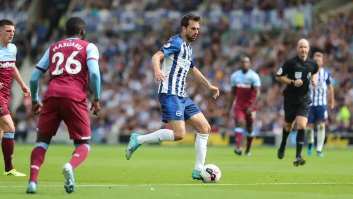 Framed Print : Brighton and Hove Albion vs. West Ham United: Premier League Showdown at American Express Community Stadium (17th August 2019) Framed Print : Brighton and Hove Albion vs. West Ham United: Premier League Showdown at American Express Community Stadium (17th August 2019)