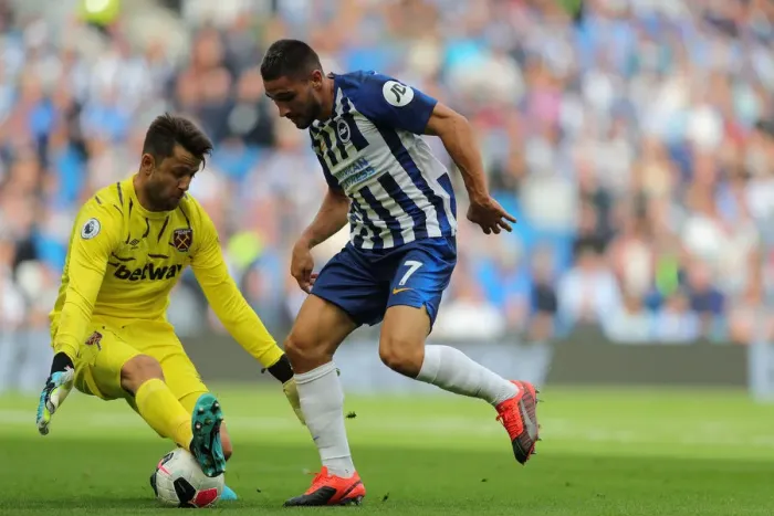 Framed Print : Brighton and Hove Albion vs. West Ham United: Premier League Showdown at American Express Community Stadium (17.08.19) Framed Print : Brighton and Hove Albion vs. West Ham United: Premier League Showdown at American Express Community Stadium (17.08.19)