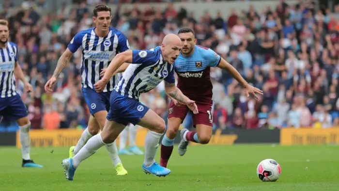 Framed Print : Brighton and Hove Albion vs. West Ham United: Premier League Showdown at American Express Community Stadium (August 17, 2019) Framed Print : Brighton and Hove Albion vs. West Ham United: Premier League Showdown at American Express Community Stadium (August 17, 2019)