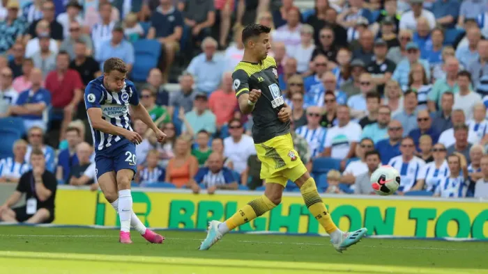 Framed Print : Brighton and Hove Albion vs. Southampton: Premier League Showdown at American Express Community Stadium (24AUG19)