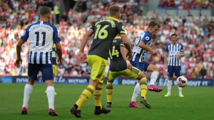 Framed Print : Brighton and Hove Albion vs. Southampton: Premier League Showdown at American Express Community Stadium (24Aug19)