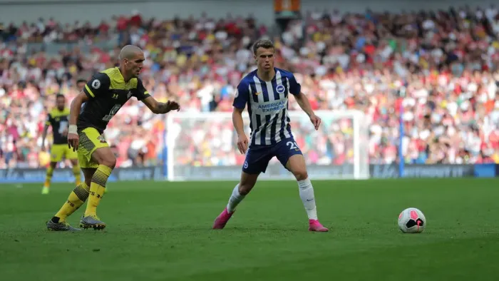 Framed Print : Brighton and Hove Albion vs. Southampton: Premier League Showdown at American Express Community Stadium (24Aug19)