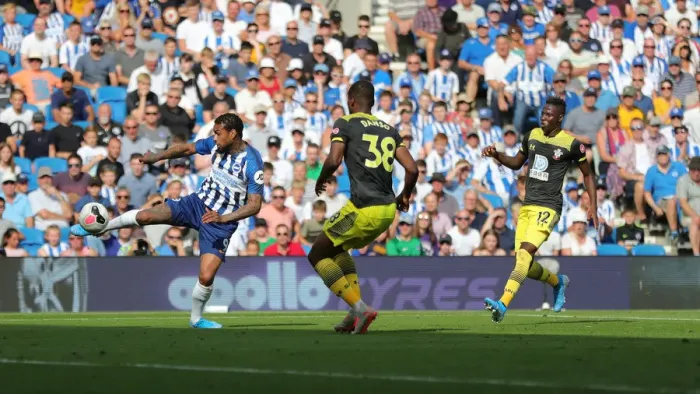 Framed Print : Brighton and Hove Albion vs. Southampton: Premier League Showdown at American Express Community Stadium (24Aug19)