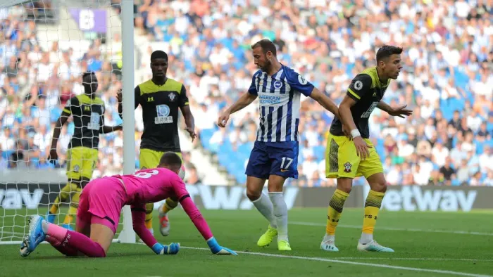 Framed Print : Brighton and Hove Albion vs. Southampton: Premier League Showdown at American Express Community Stadium (24AUG19) Framed Print : Brighton and Hove Albion vs. Southampton: Premier League Showdown at American Express Community Stadium (24AUG19)