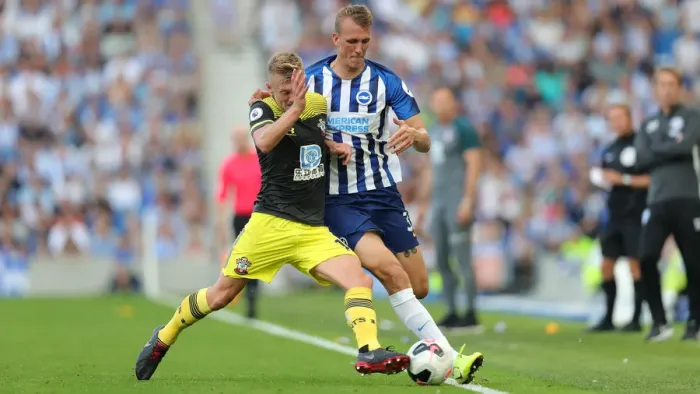 Framed Print : Brighton and Hove Albion vs. Southampton: Premier League Showdown at American Express Community Stadium (24Aug19)