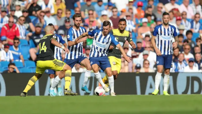 Framed Print : Brighton and Hove Albion vs. Southampton: Premier League Showdown at American Express Community Stadium (August 24, 2019)