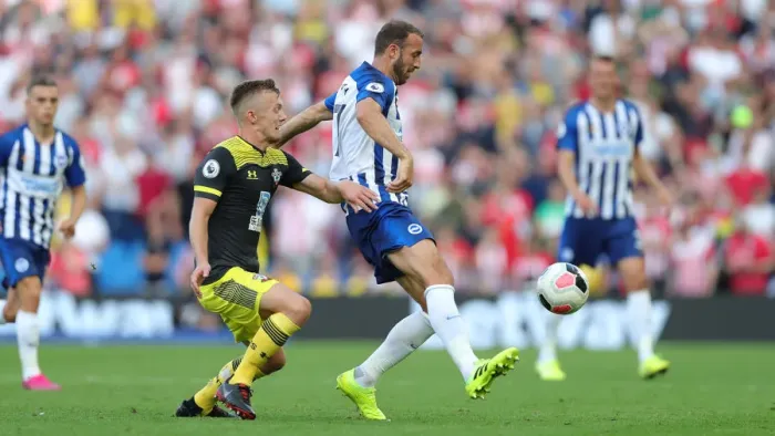 Framed Print : Brighton and Hove Albion vs. Southampton: Premier League Showdown at American Express Community Stadium (August 24, 2019) Framed Print : Brighton and Hove Albion vs. Southampton: Premier League Showdown at American Express Community Stadium (August 24, 2019)