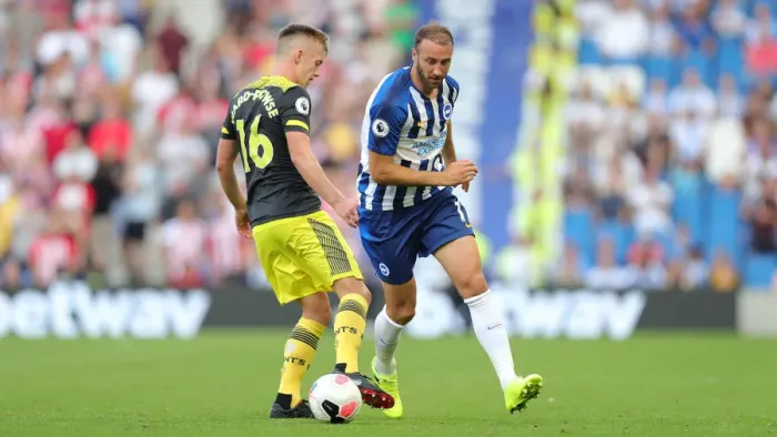 Framed Print : Brighton and Hove Albion vs. Southampton: Premier League Clash at American Express Community Stadium (24AUG19) Framed Print : Brighton and Hove Albion vs. Southampton: Premier League Clash at American Express Community Stadium (24AUG19)