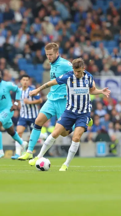 Framed Print : Brighton and Hove Albion vs. Tottenham Hotspur: Premier League Showdown at American Express Community Stadium (5th October 2019)
