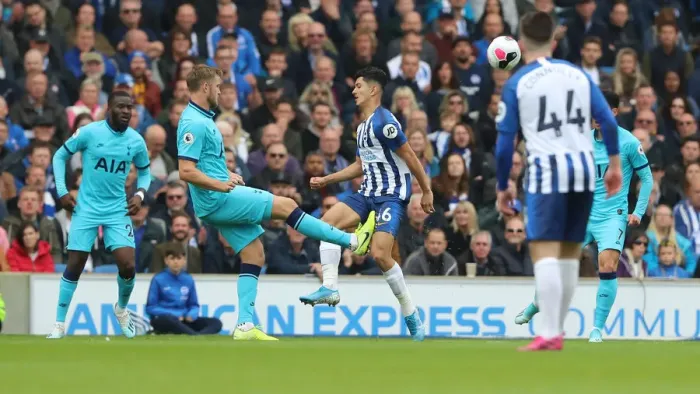 Framed Print : Brighton and Hove Albion vs. Tottenham Hotspur: Premier League Showdown at American Express Community Stadium (5th October 2019) Framed Print : Brighton and Hove Albion vs. Tottenham Hotspur: Premier League Showdown at American Express Community Stadium (5th October 2019)