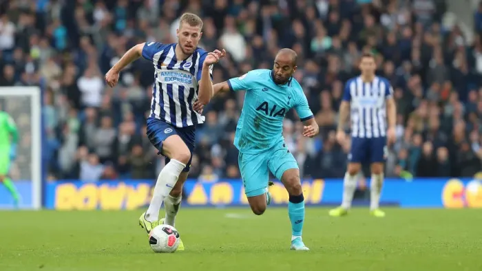 Framed Print : Brighton and Hove Albion vs. Tottenham Hotspur: Premier League Showdown at American Express Community Stadium (5th October 2019) Framed Print : Brighton and Hove Albion vs. Tottenham Hotspur: Premier League Showdown at American Express Community Stadium (5th October 2019)