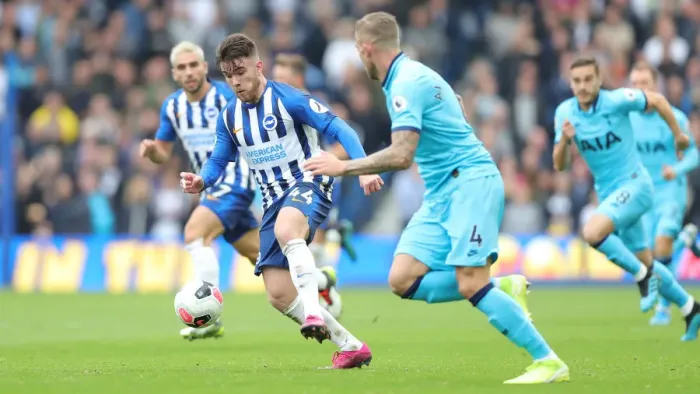 Framed Print : Brighton and Hove Albion vs. Tottenham Hotspur: Premier League Showdown at American Express Community Stadium (5th October 2019) Framed Print : Brighton and Hove Albion vs. Tottenham Hotspur: Premier League Showdown at American Express Community Stadium (5th October 2019)
