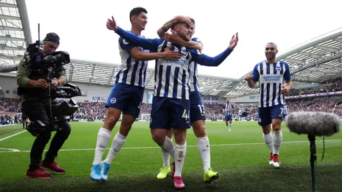 Framed Print : Brighton and Hove Albion vs. Tottenham Hotspur: Premier League Showdown at American Express Community Stadium (5th October 2019) Framed Print : Brighton and Hove Albion vs. Tottenham Hotspur: Premier League Showdown at American Express Community Stadium (5th October 2019)