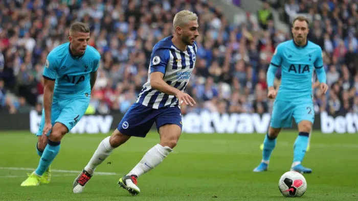 Framed Print : Brighton and Hove Albion vs. Tottenham Hotspur: Premier League Showdown at American Express Community Stadium (5th October 2019) Framed Print : Brighton and Hove Albion vs. Tottenham Hotspur: Premier League Showdown at American Express Community Stadium (5th October 2019)