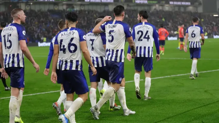 Framed Print : Brighton and Hove Albion vs. Everton: A Premier League Showdown at American Express Community Stadium (26OCT19)