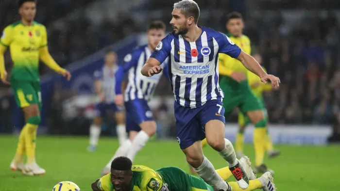 Framed Print : Brighton and Hove Albion vs. Norwich City: Premier League Showdown at American Express Community Stadium (November 2, 2019) Framed Print : Brighton and Hove Albion vs. Norwich City: Premier League Showdown at American Express Community Stadium (November 2, 2019)