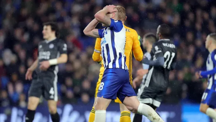 Framed Print : Brighton and Hove Albion vs. Leicester City: Premier League Showdown at American Express Community Stadium (November 23, 2019) Framed Print : Brighton and Hove Albion vs. Leicester City: Premier League Showdown at American Express Community Stadium (November 23, 2019)