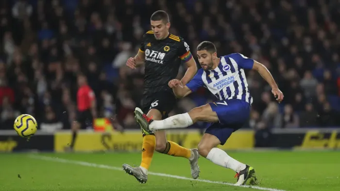 Framed Print : Brighton & Hove Albion vs. Wolverhampton Wanderers: Premier League Battle at American Express Community Stadium (08DEC19) Framed Print : Brighton & Hove Albion vs. Wolverhampton Wanderers: Premier League Battle at American Express Community Stadium (08DEC19)