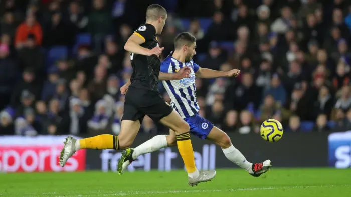Framed Print : Brighton and Hove Albion vs. Wolverhampton Wanderers: Premier League Showdown at American Express Community Stadium (08DEC19) Framed Print : Brighton and Hove Albion vs. Wolverhampton Wanderers: Premier League Showdown at American Express Community Stadium (08DEC19)