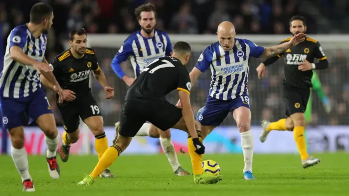 Framed Print : Brighton and Hove Albion vs. Wolverhampton Wanderers: A Premier League Clash at American Express Community Stadium (08DEC19) Framed Print : Brighton and Hove Albion vs. Wolverhampton Wanderers: A Premier League Clash at American Express Community Stadium (08DEC19)