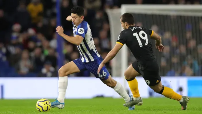 Framed Print : Brighton and Hove Albion vs. Wolverhampton Wanderers: Premier League Battle at American Express Community Stadium (December 8, 2019) Framed Print : Brighton and Hove Albion vs. Wolverhampton Wanderers: Premier League Battle at American Express Community Stadium (December 8, 2019)