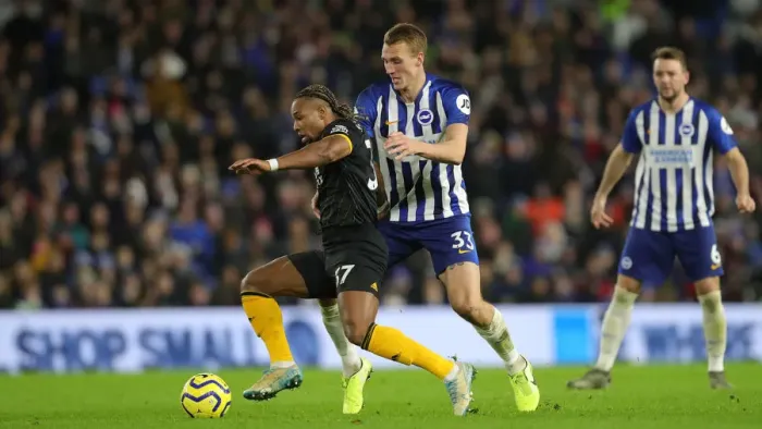 Framed Print : Brighton and Hove Albion vs. Wolverhampton Wanderers: Premier League Battle at American Express Community Stadium (08DEC19) Framed Print : Brighton and Hove Albion vs. Wolverhampton Wanderers: Premier League Battle at American Express Community Stadium (08DEC19)