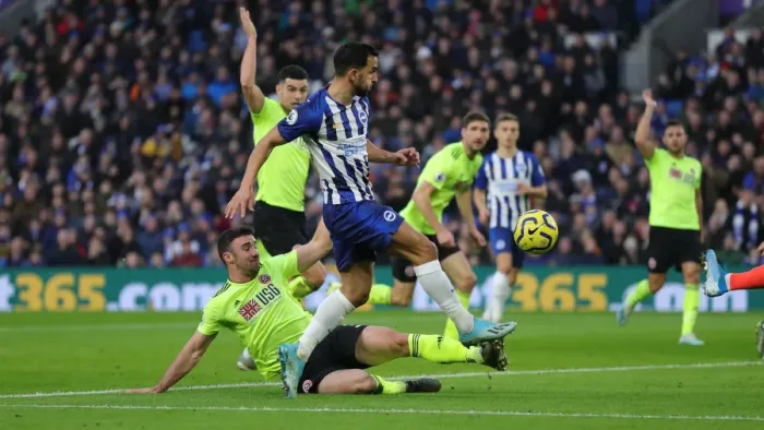 Framed Print : Brighton and Hove Albion vs. Sheffield United: Premier League Battle at American Express Community Stadium (21DEC19) Framed Print : Brighton and Hove Albion vs. Sheffield United: Premier League Battle at American Express Community Stadium (21DEC19)