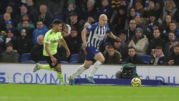 Framed Print : Brighton and Hove Albion vs. Sheffield United: Premier League Battle at American Express Community Stadium (21DEC19) Framed Print : Brighton and Hove Albion vs. Sheffield United: Premier League Battle at American Express Community Stadium (21DEC19)