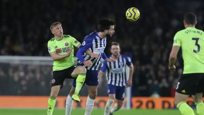 Framed Print : Brighton and Hove Albion vs. Sheffield United: Premier League Battle at American Express Community Stadium (21DEC19) Framed Print : Brighton and Hove Albion vs. Sheffield United: Premier League Battle at American Express Community Stadium (21DEC19)