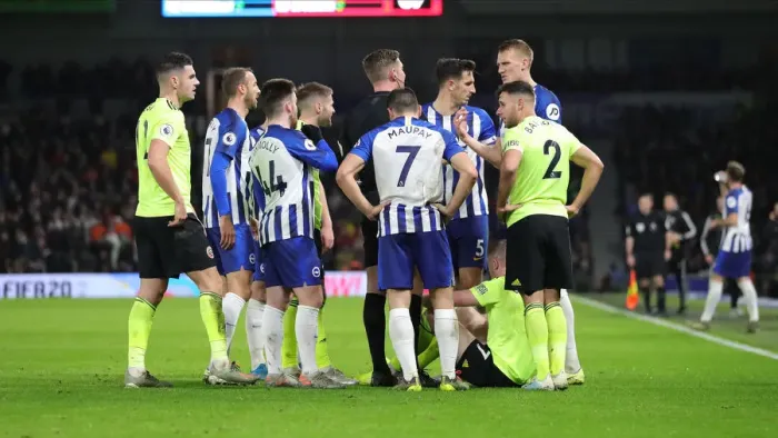 Framed Print : Brighton and Hove Albion vs. Sheffield United: Premier League Battle at American Express Community Stadium (21DEC19) Framed Print : Brighton and Hove Albion vs. Sheffield United: Premier League Battle at American Express Community Stadium (21DEC19)