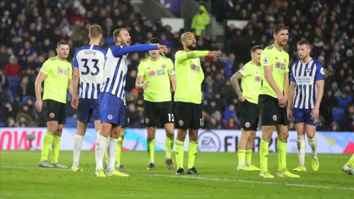 Framed Print : Brighton and Hove Albion vs. Sheffield United: Premier League Battle at American Express Community Stadium (21DEC19) Framed Print : Brighton and Hove Albion vs. Sheffield United: Premier League Battle at American Express Community Stadium (21DEC19)