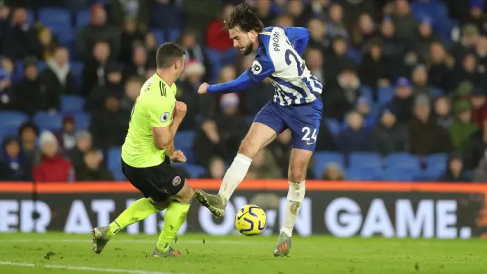 Framed Print : Brighton and Hove Albion vs. Sheffield United: Premier League Battle at American Express Community Stadium (21DEC19) Framed Print : Brighton and Hove Albion vs. Sheffield United: Premier League Battle at American Express Community Stadium (21DEC19)