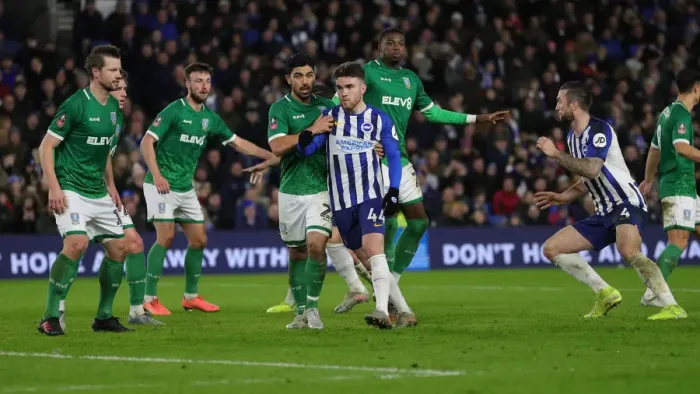 Framed Print : Brighton & Hove Albion vs. Sheffield Wednesday: FA Cup Clash at American Express Community Stadium (04JAN20) Framed Print : Brighton & Hove Albion vs. Sheffield Wednesday: FA Cup Clash at American Express Community Stadium (04JAN20)