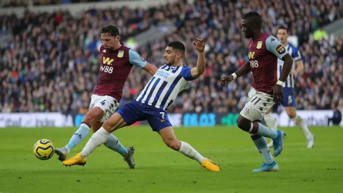 Framed Print : Brighton and Hove Albion vs. Aston Villa: A Premier League Clash at American Express Community Stadium (January 18, 2020) Framed Print : Brighton and Hove Albion vs. Aston Villa: A Premier League Clash at American Express Community Stadium (January 18, 2020)