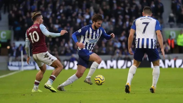 Framed Print : Brighton and Hove Albion vs. Aston Villa: A Premier League Clash at American Express Community Stadium (January 18, 2020) Framed Print : Brighton and Hove Albion vs. Aston Villa: A Premier League Clash at American Express Community Stadium (January 18, 2020)