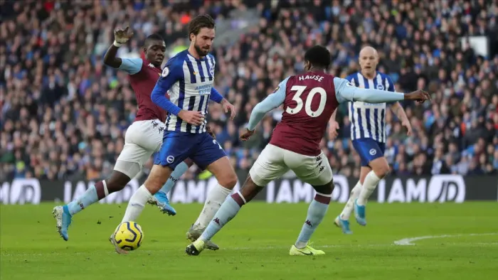 Framed Print : Brighton and Hove Albion vs. Aston Villa: A Premier League Clash at American Express Community Stadium (January 18, 2020) Framed Print : Brighton and Hove Albion vs. Aston Villa: A Premier League Clash at American Express Community Stadium (January 18, 2020)