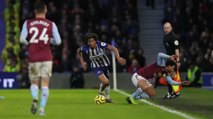 Framed Print : Brighton and Hove Albion vs. Aston Villa: A Premier League Clash at American Express Community Stadium (January 18, 2020)