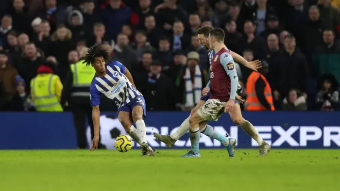 Framed Print : Brighton and Hove Albion vs. Aston Villa: A Premier League Clash at American Express Community Stadium (January 18, 2020)