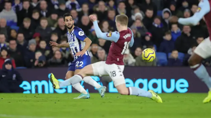 Framed Print : Brighton and Hove Albion vs. Aston Villa: A Premier League Clash at American Express Community Stadium (January 18, 2020) Framed Print : Brighton and Hove Albion vs. Aston Villa: A Premier League Clash at American Express Community Stadium (January 18, 2020)