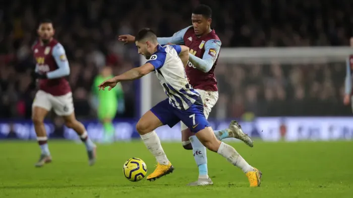 Framed Print : Brighton and Hove Albion vs. Aston Villa: A Premier League Clash at American Express Community Stadium (January 18, 2020) Framed Print : Brighton and Hove Albion vs. Aston Villa: A Premier League Clash at American Express Community Stadium (January 18, 2020)