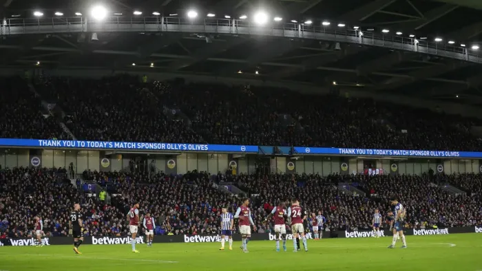 Framed Print : Brighton and Hove Albion vs. Aston Villa: A Premier League Clash at American Express Community Stadium (January 18, 2020) Framed Print : Brighton and Hove Albion vs. Aston Villa: A Premier League Clash at American Express Community Stadium (January 18, 2020)