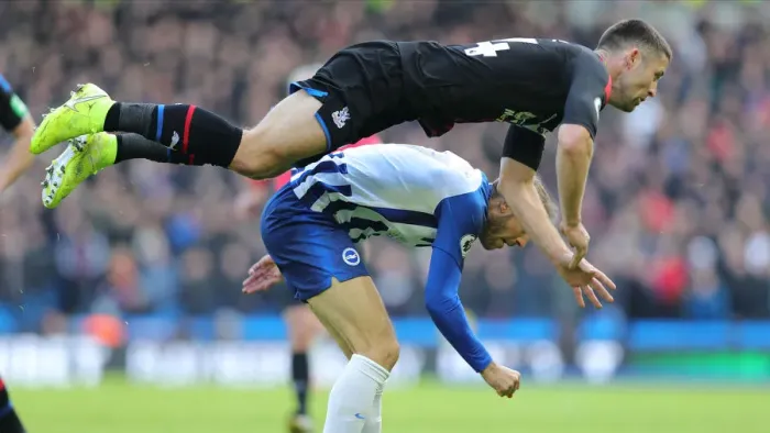 Framed Print : Brighton and Hove Albion vs. Crystal Palace: A Premier League Clash at American Express Community Stadium (29th February 2020)