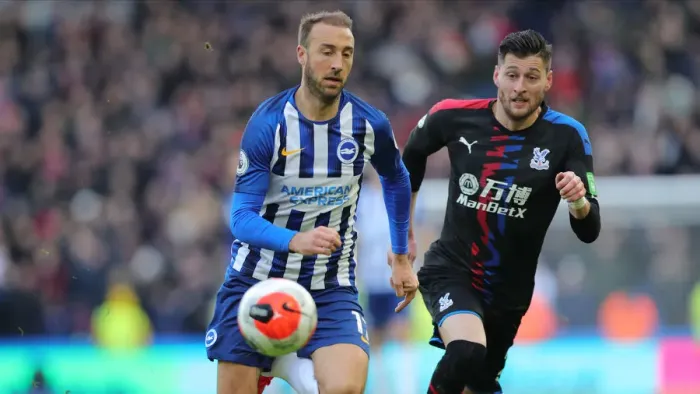 Framed Print : Brighton & Hove Albion vs. Crystal Palace: A Premier League Clash at American Express Community Stadium (29.02.20) Framed Print : Brighton & Hove Albion vs. Crystal Palace: A Premier League Clash at American Express Community Stadium (29.02.20)