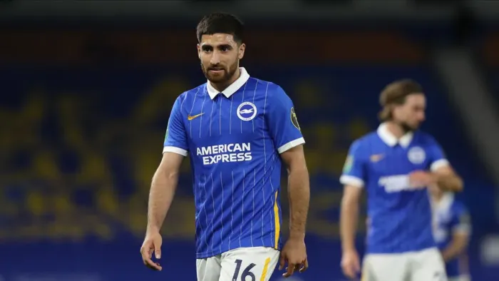 Framed Print : Brighton & Hove Albion vs. Portsmouth: Carabao Cup Showdown at American Express Community Stadium (17SEP20)