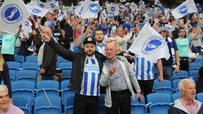 Framed Print : Brighton and Hove Albion vs. Watford: 2021-22 Premier League Showdown at American Express Community Stadium