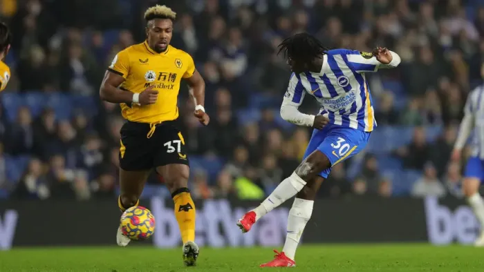Framed Print : Brighton & Hove Albion vs. Wolverhampton Wanderers: A Premier League Battle at American Express Community Stadium (15DEC21) Framed Print : Brighton & Hove Albion vs. Wolverhampton Wanderers: A Premier League Battle at American Express Community Stadium (15DEC21)